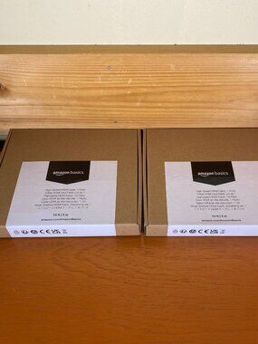 Amazon Basics HDMI Cable 2 Pack 10ft | High Speed 18Gbps 4K UHD HDR Gold New